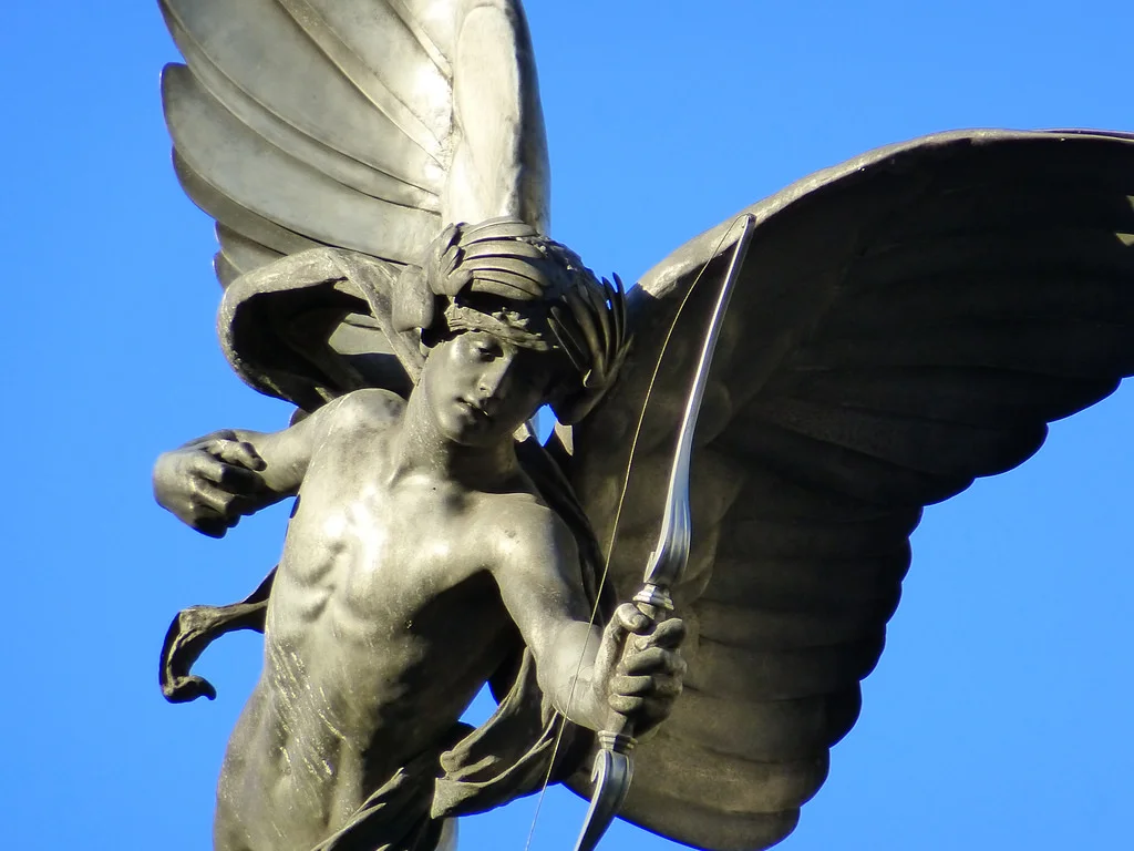 Anteros , escultura por Alfred Gilbert. (Única representación artística)