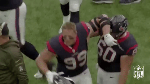 JJ Watt. Gif vía Giffer