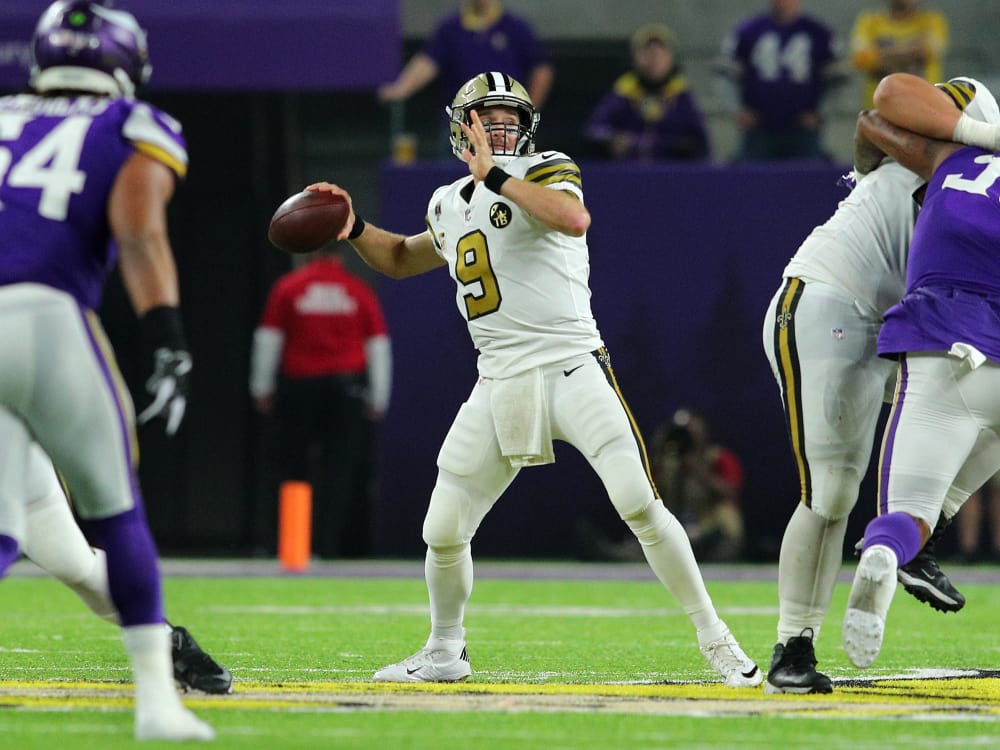 Drew Brees. Foto vía Sports Map