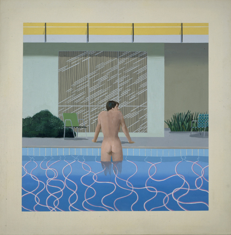 Peter Getting Out of Nick's Pool , 1966 Vía: National Museums Liverpool