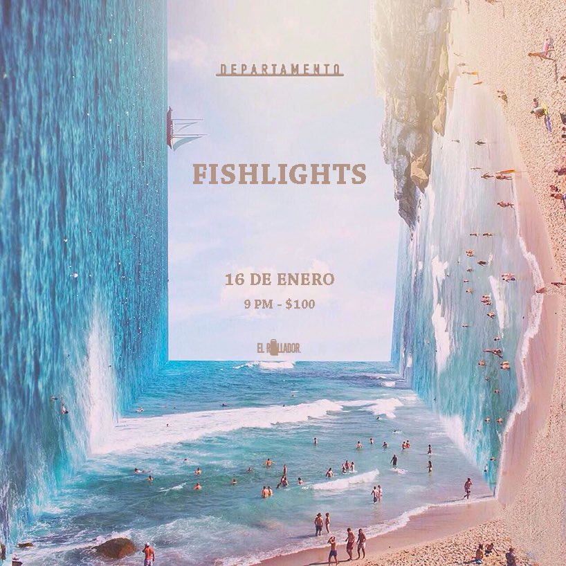 El próximo miércoles Fishlights abre año con su primer show en Departamento. Imagen vía Twitter.