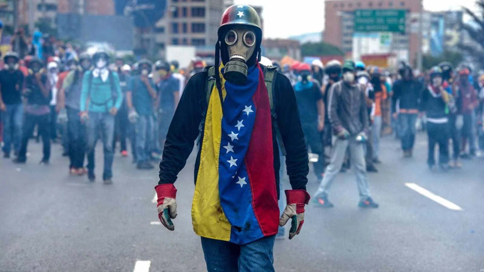 Protestas en Venezuela. Foto vía RTVE
