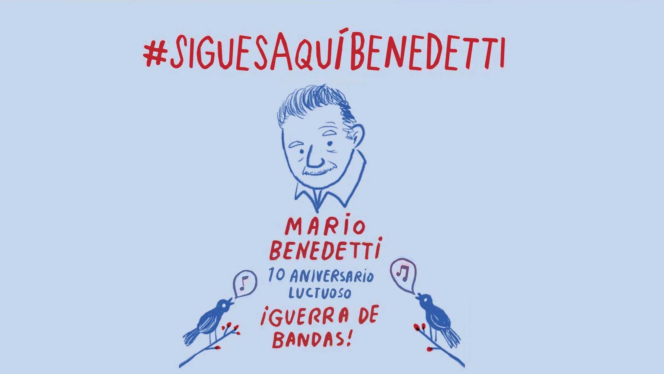 Guerra de bandas con Benedetti: poesía sonora