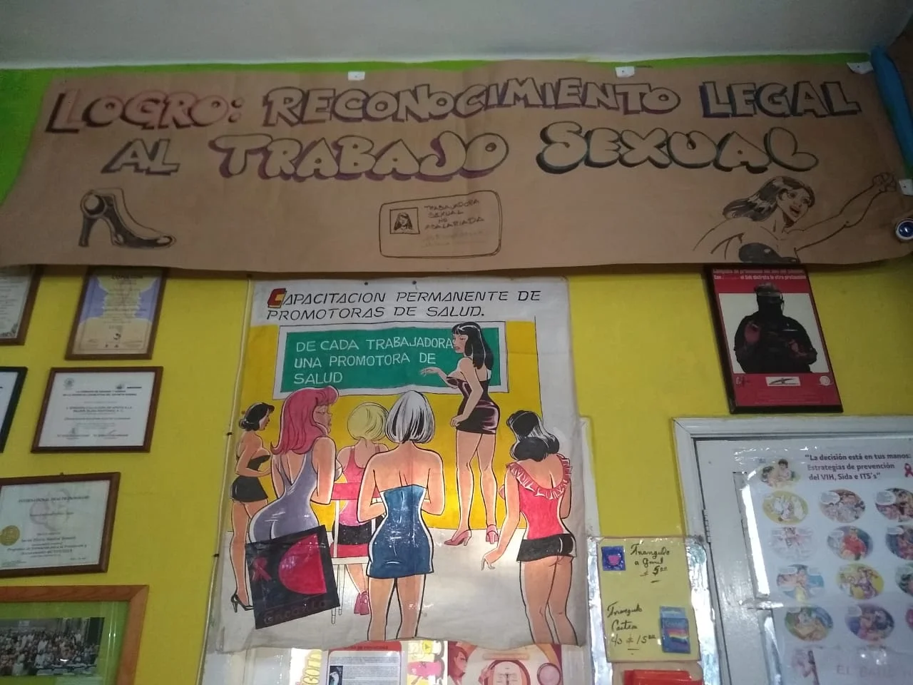 Interior de la Birgada Callejera de Apoyo a la Mujer “Elisa Martínez” A. C. Foto: Ekatherina Sicardo