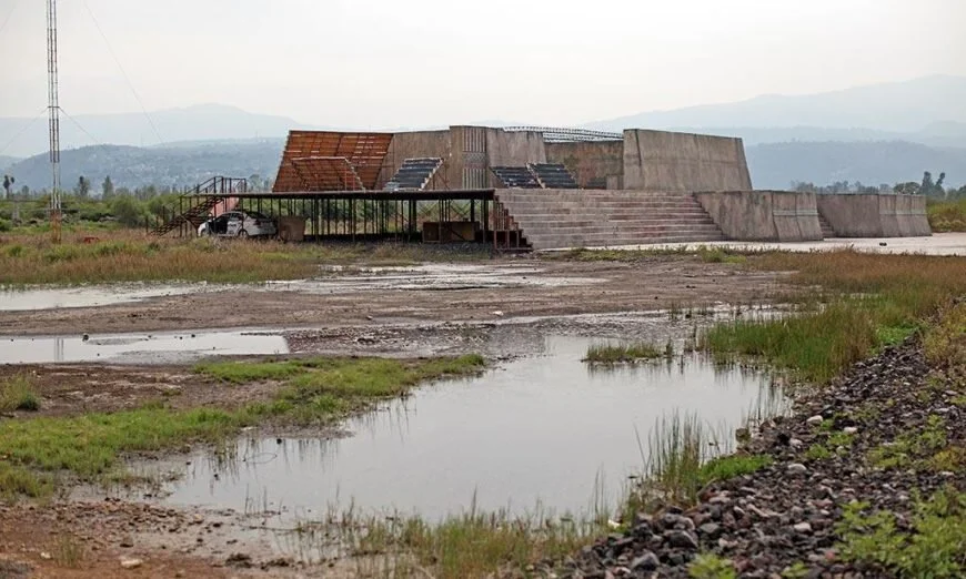 El set de filmación de la serie "Hernán". Foto: Alejandro Saldívar