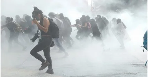 Represión en manifestaciones feministas en CDMX