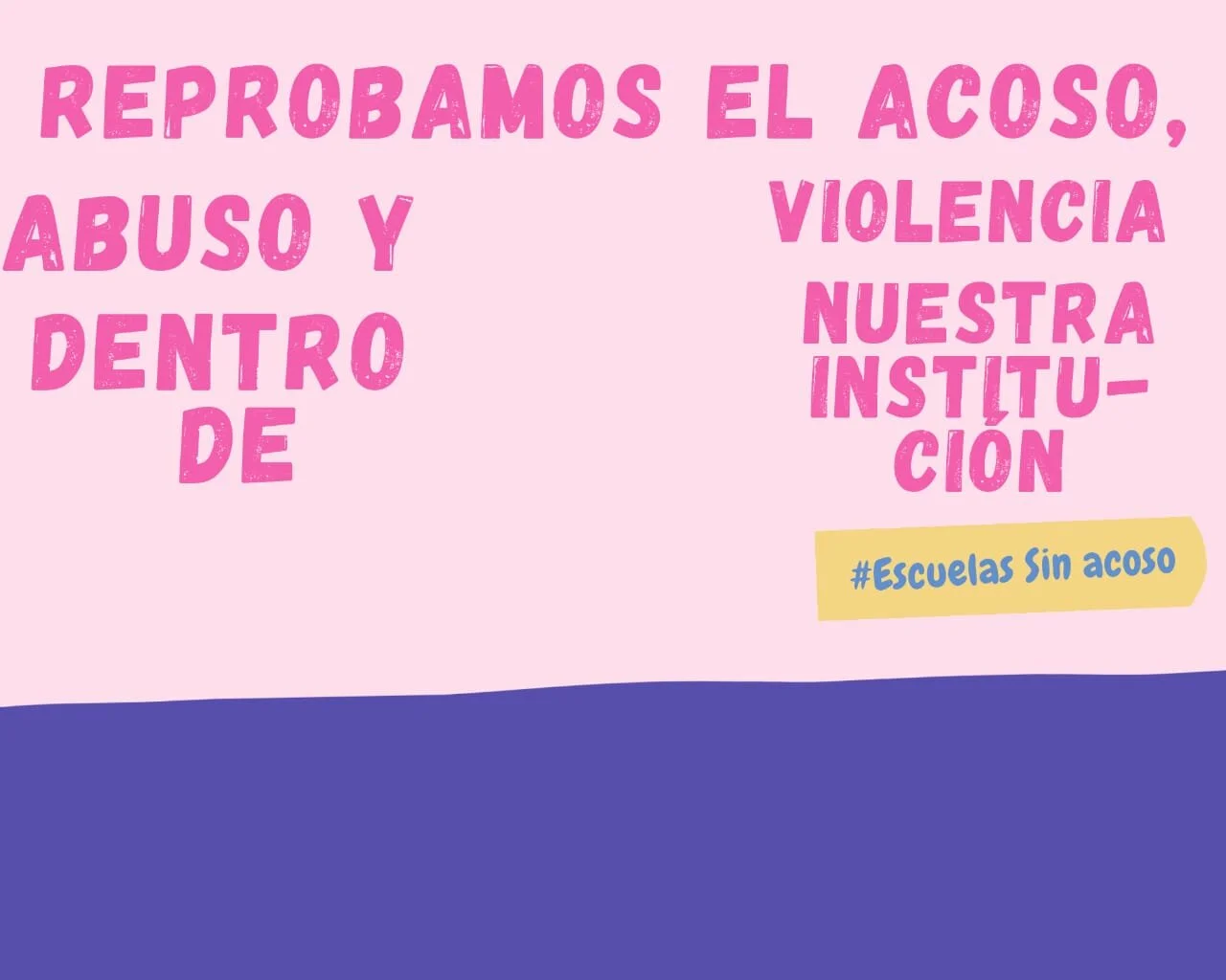 Manifestación virtual contra el acoso sexual