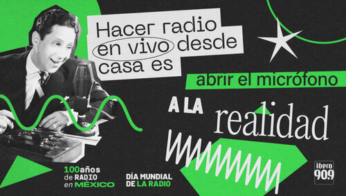 Bañera Ambiente Milagroso Hacer radio en vivo desde casa, es...” Ibero 909 celebra el Día Mundial de  la Radio — IBERO 90.9