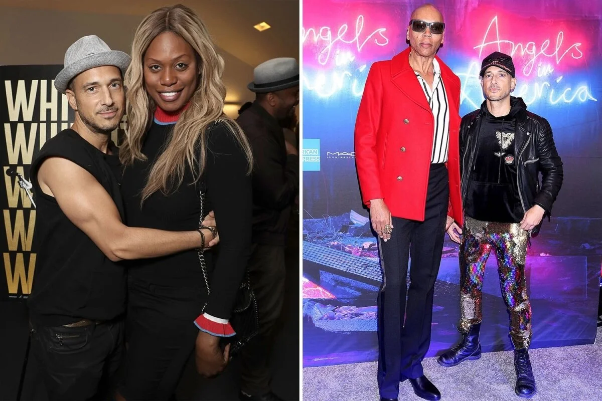 Ari Gold en compañía de RuPaul Charles y Laverne Cox. Foto de portada: Jim Spellman.