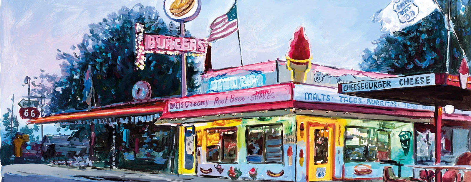 “En ninguna parte y en ningún lugar”, por Bob Dylan (2017). Foto: Castle Fine Art