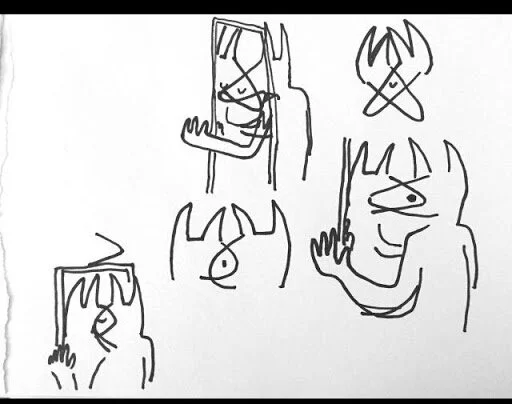  Borradores de Will Toledo para la portada de Twin Fantasy