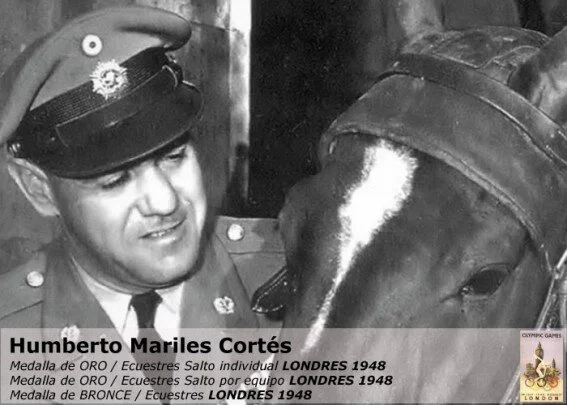 Humberto Mariles y su caballo Arete. Foto: Comité Olímpico Mexicano.