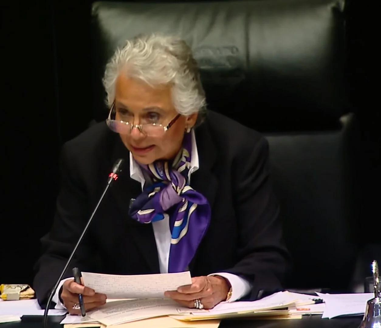 Olga Sánchez Cordero deja la Secretaría de Gobernación y regresa al Senado