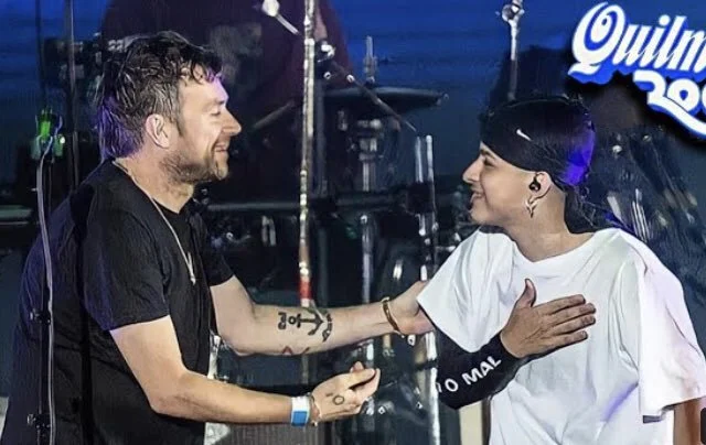 ¡Tienes que verlo! Gorillaz invitó a Trueno en el Festival Quilmes Rock de Argentina