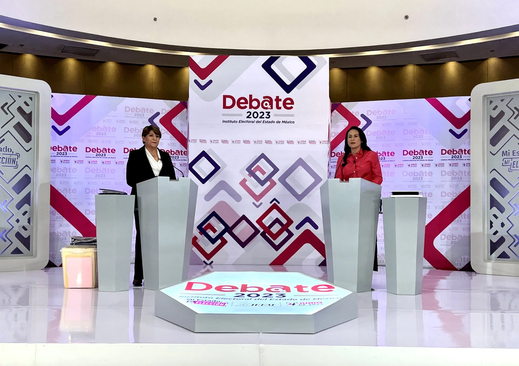 Primer debate electoral: Alejandra Moral vs. Delfina Gómez