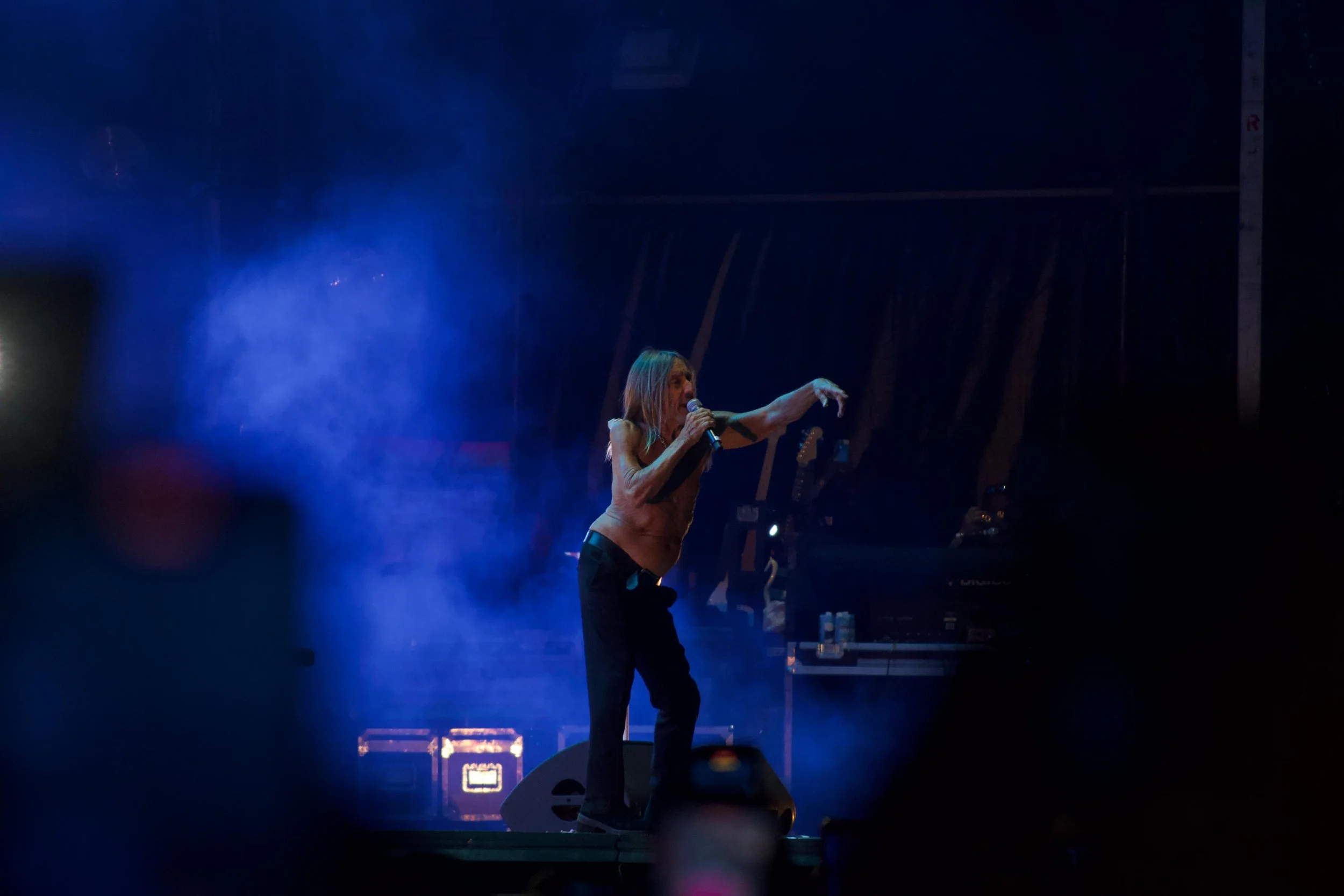 Iggy Pop en el Corona Capital.