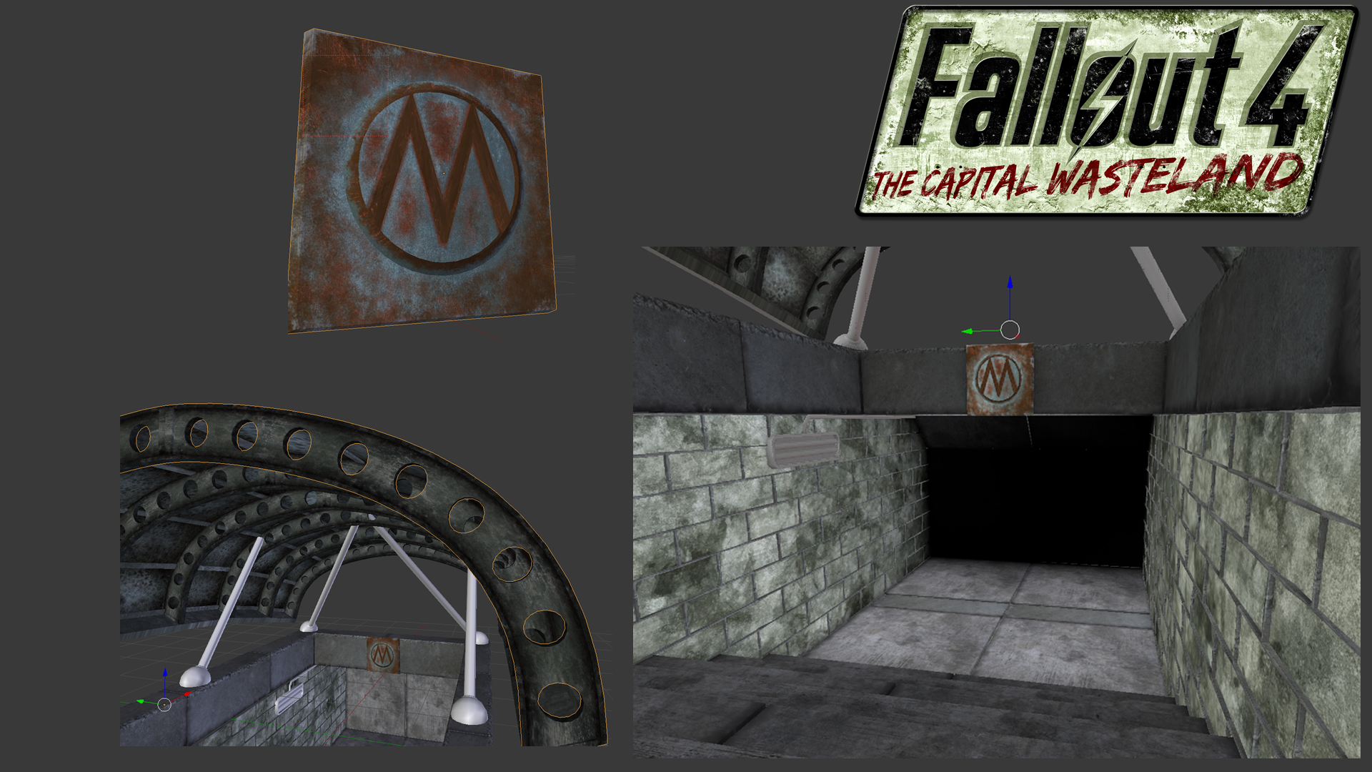 Musa Fuchs is in the middle of a move but she has still gone above and beyond to deliver the classic Metro Entrance in all of it's High Poly Glory!