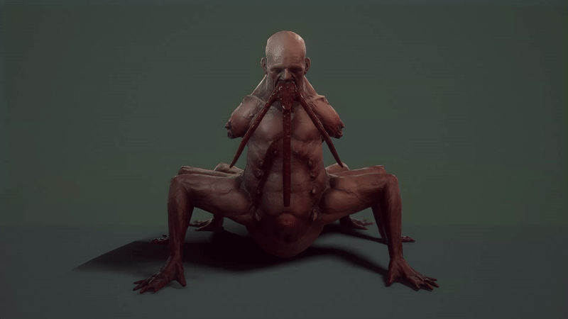 GIF's have no sound but you can still almost hear the pain and anger from these creepy bastards.