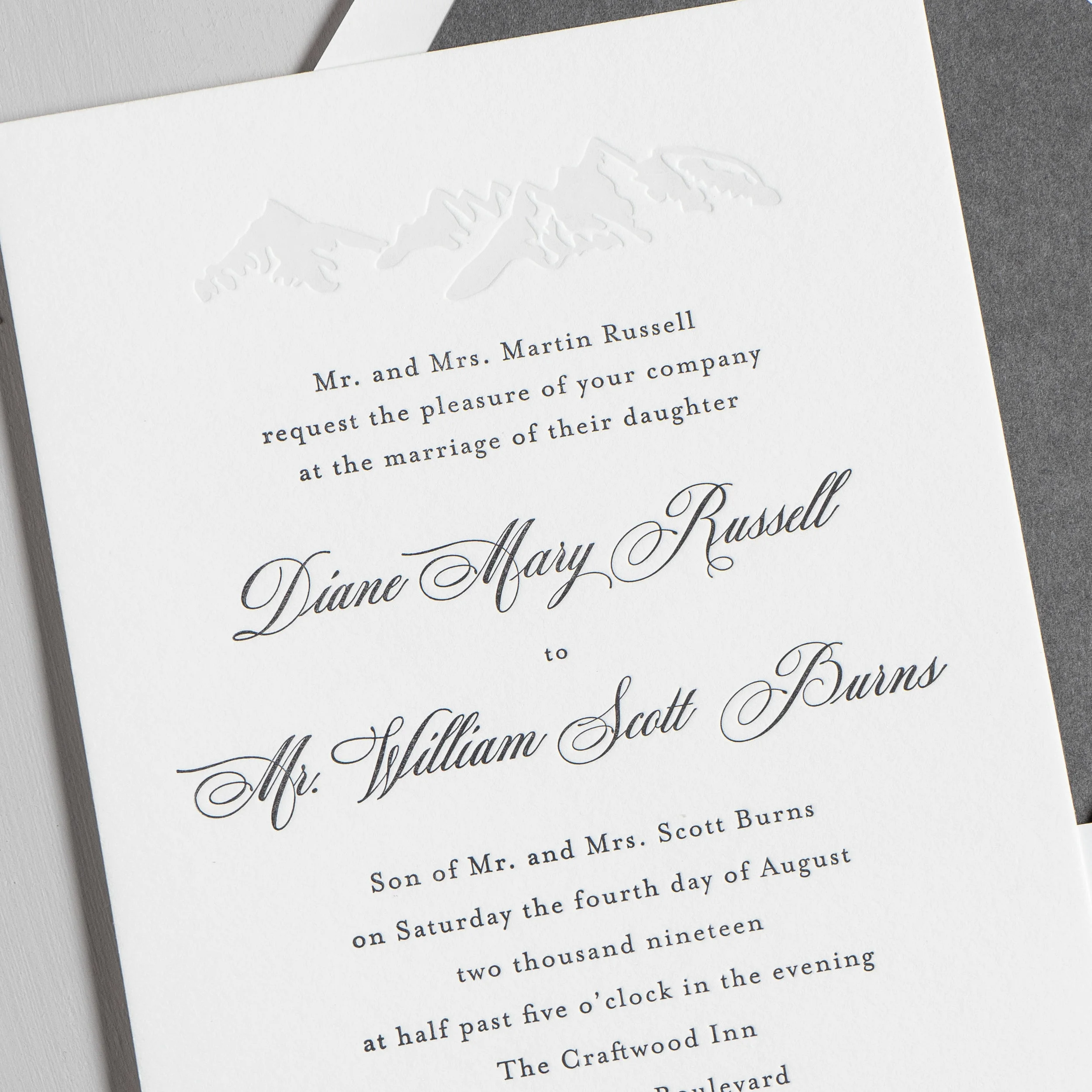 Classic Mountain Letterpress Wedding Invitations by Just Jurf-8a.jpg