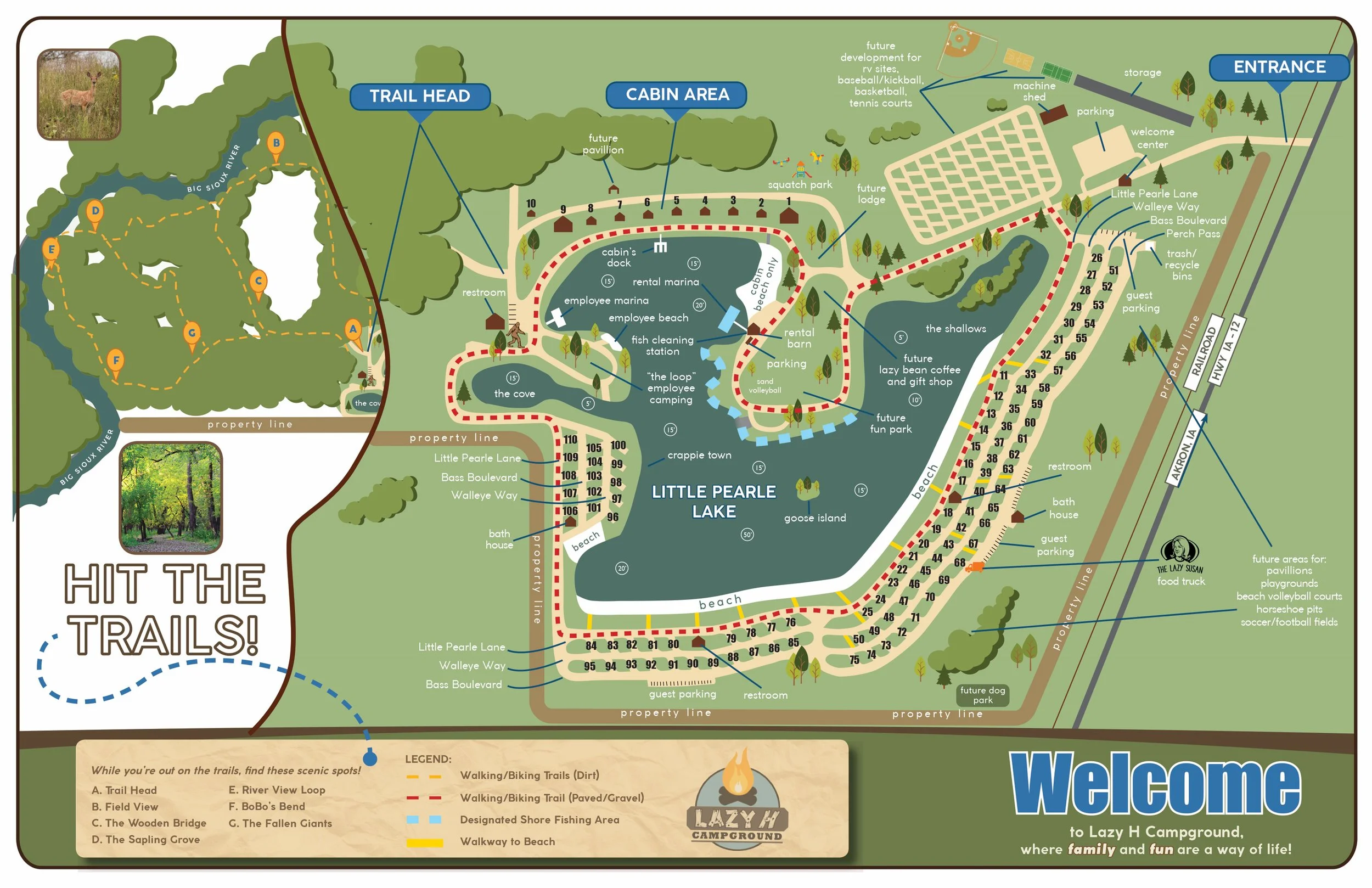 Campground Map — The Lazy H