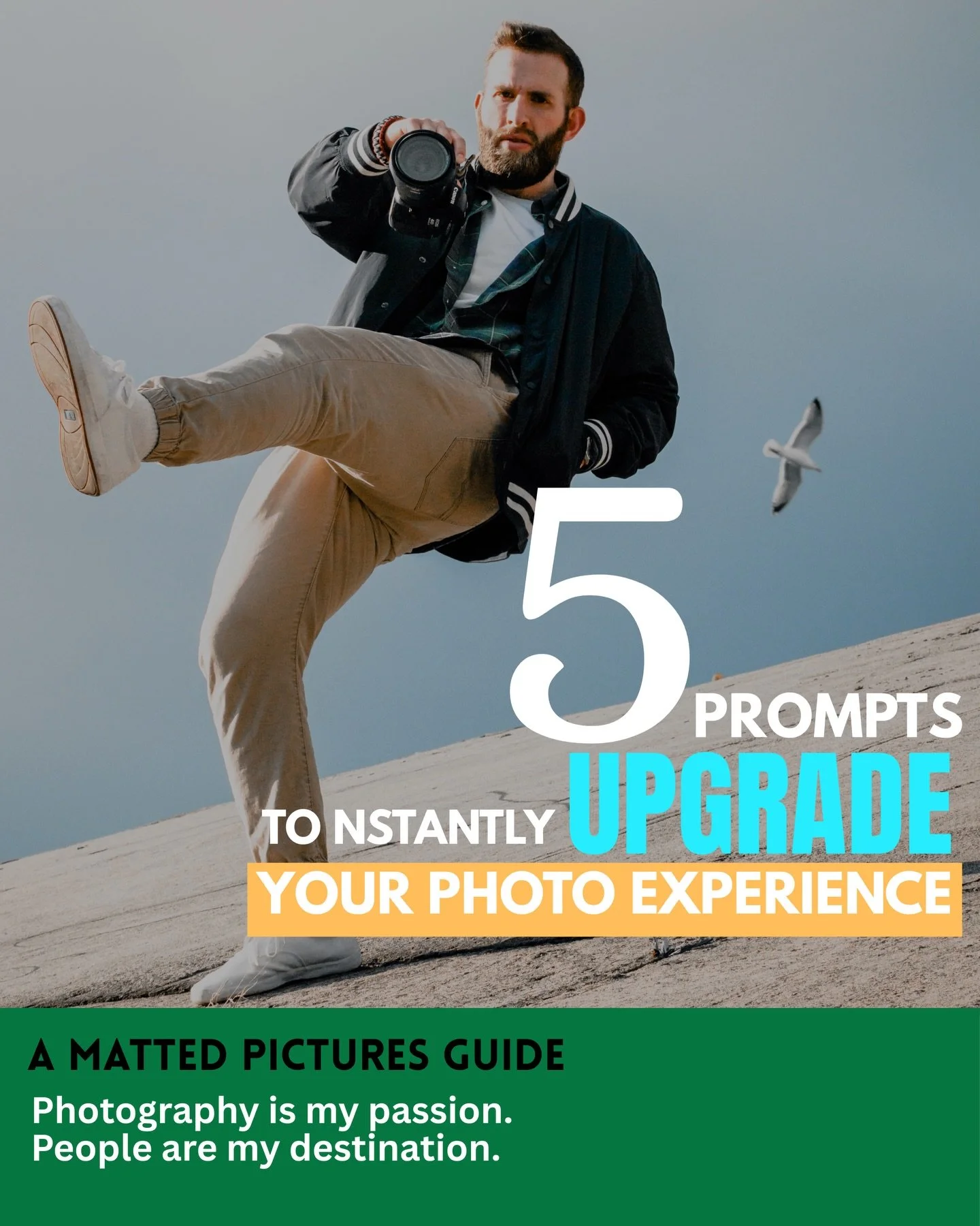 These are 5 Prompts that will re-engage you and your clients during your photoshoot and give your photos the upgrade it needs!

Sometimes it&rsquo;s a small change from having your model switch up directions of where they are looking or walking and s