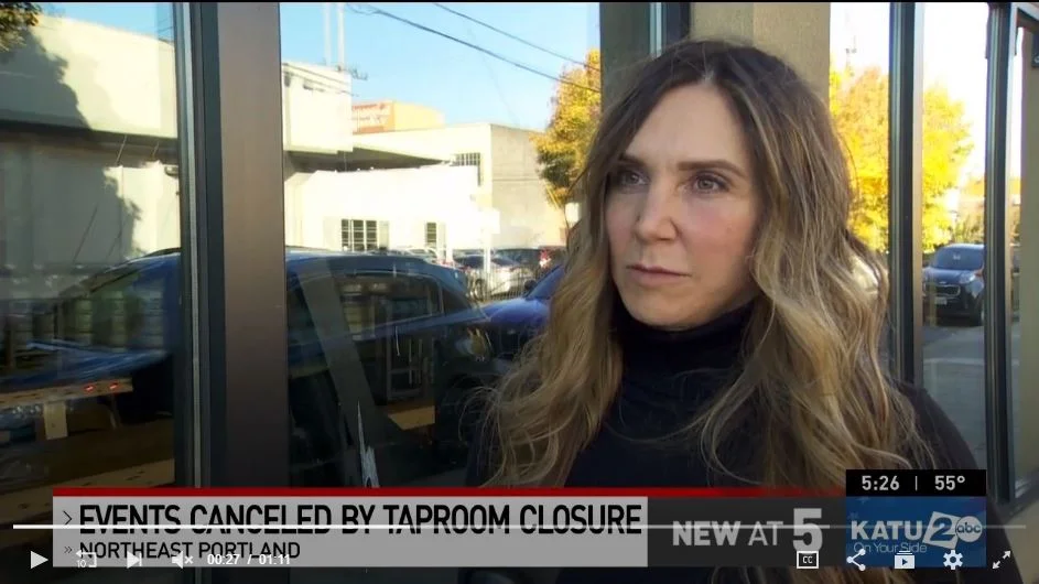 Janie Gullickson Speaks to KATU News About Lagunitas Closure