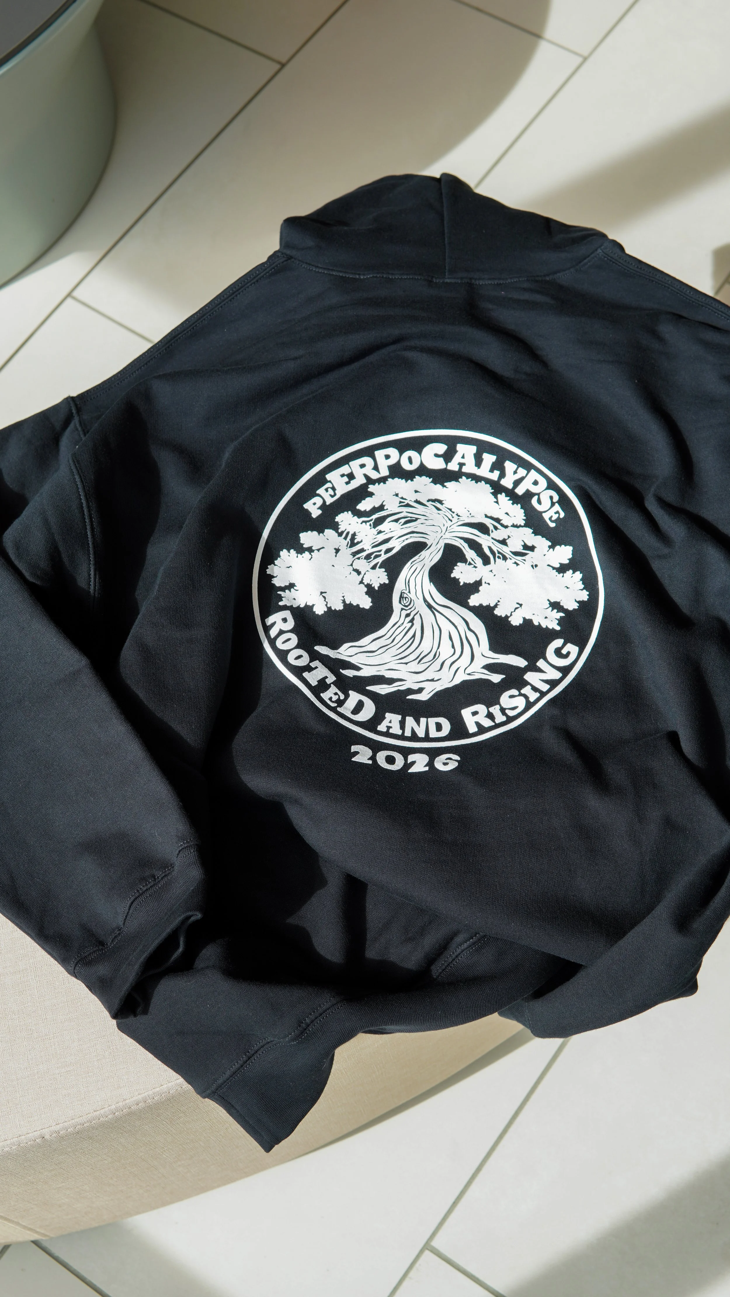 Rooted and Rising Sweatshirt in Black and White