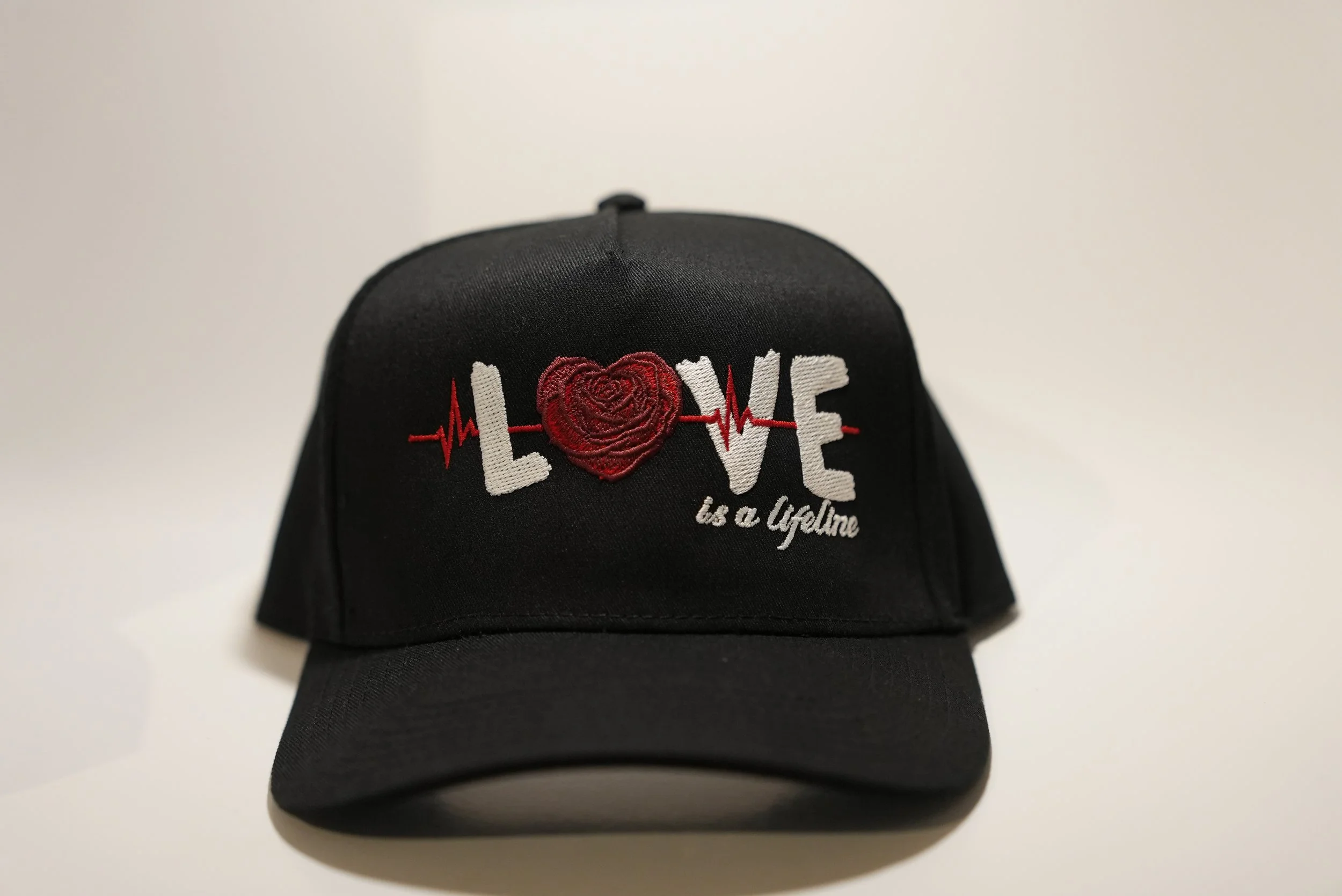 Love is a Lifeline Cotton Black