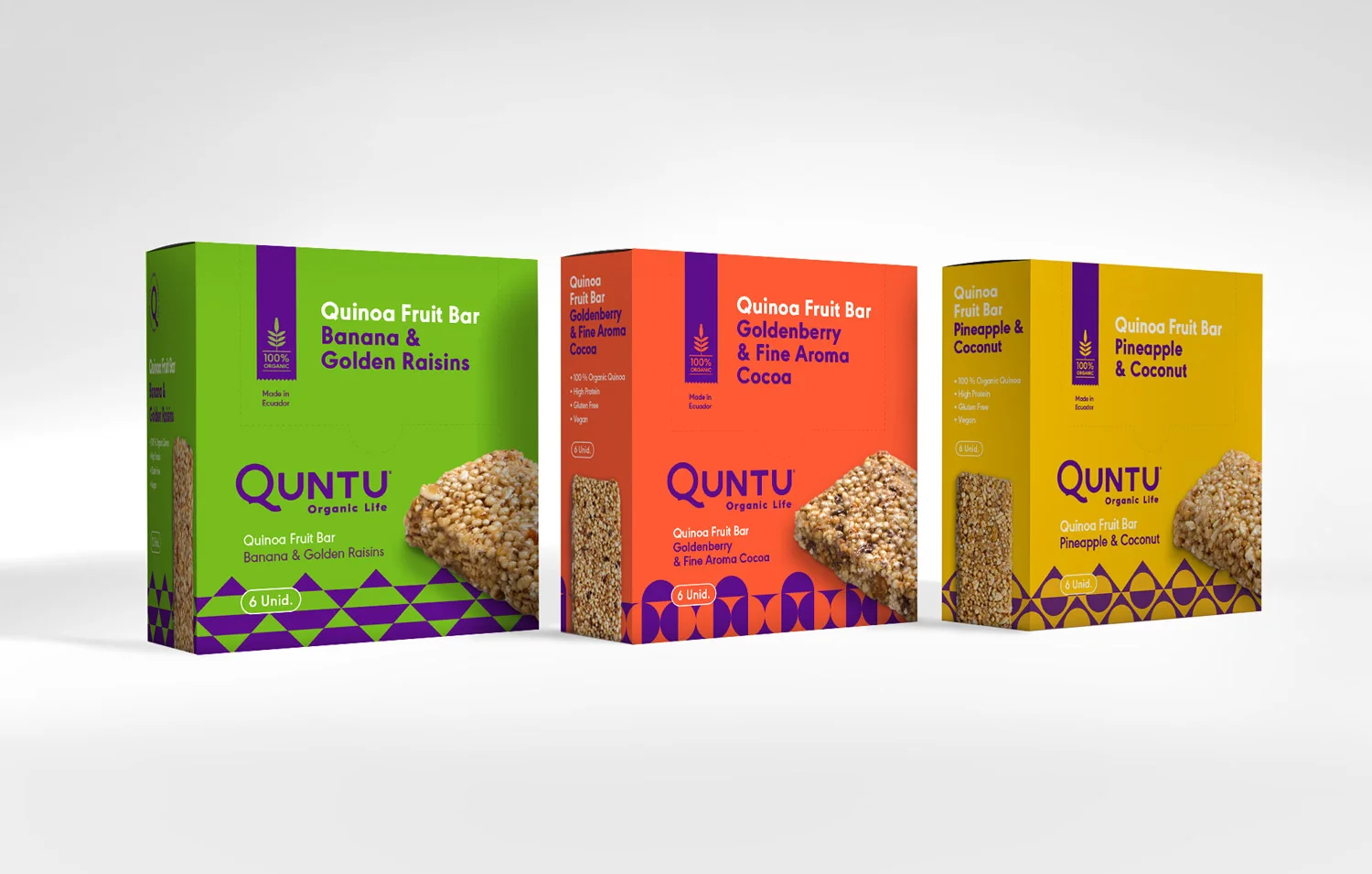 Quinoa bar packages