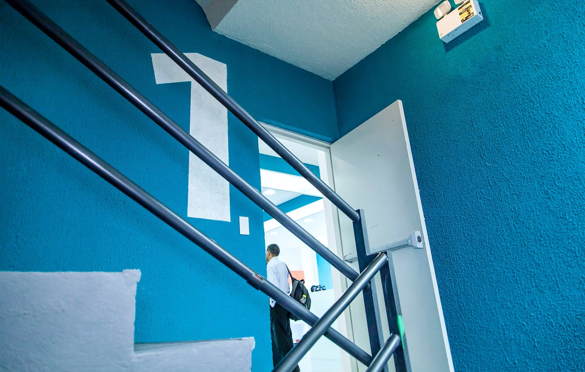 Señales en accesos de escaleras