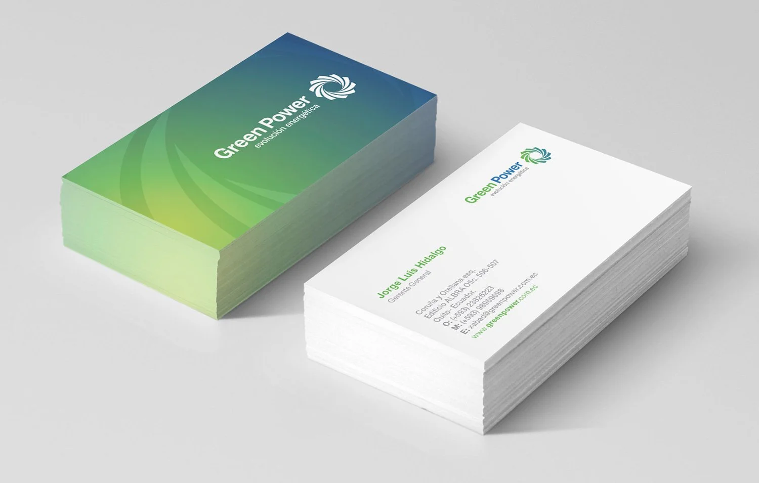 Tarjetas corporativas Green Power
