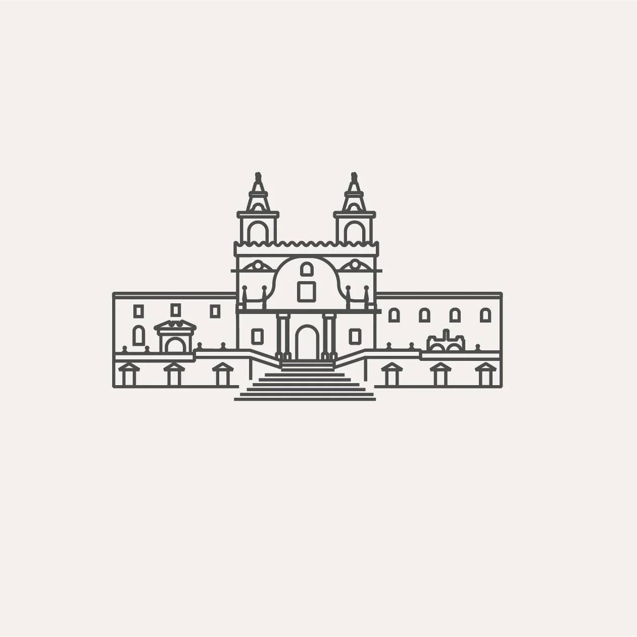 Síntesis gráfica de la fachada de San Francisco