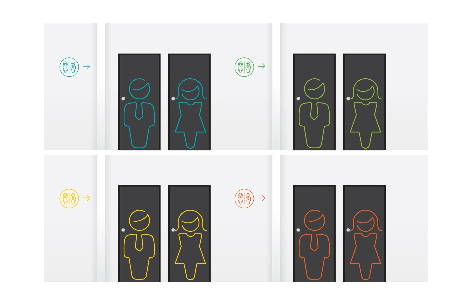 Pictogramas para baños