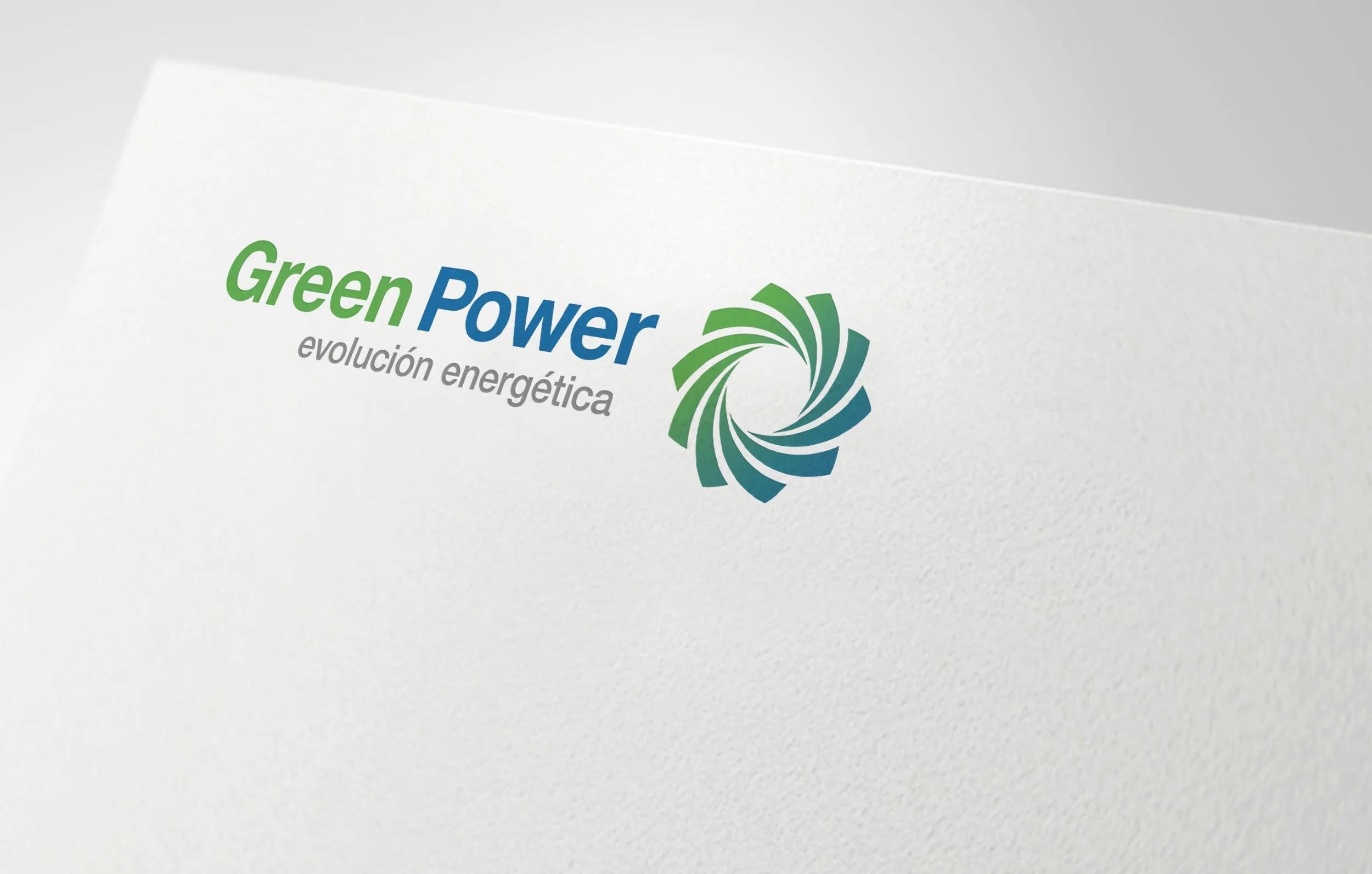 Hoja corporativa con logo impreso