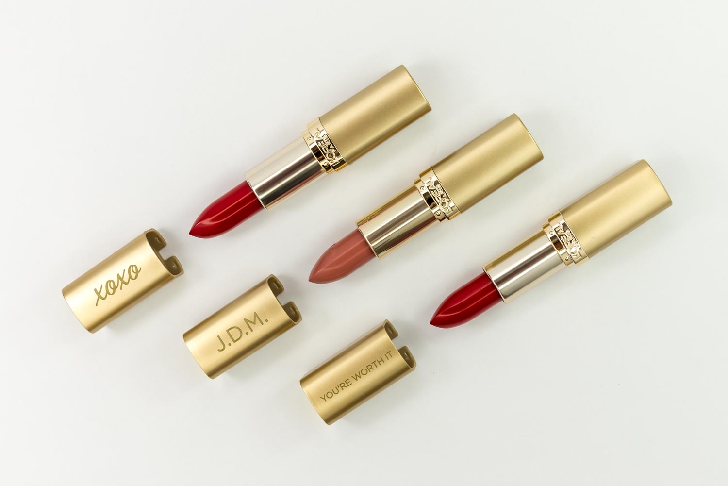Custom laser engraved lipsticks