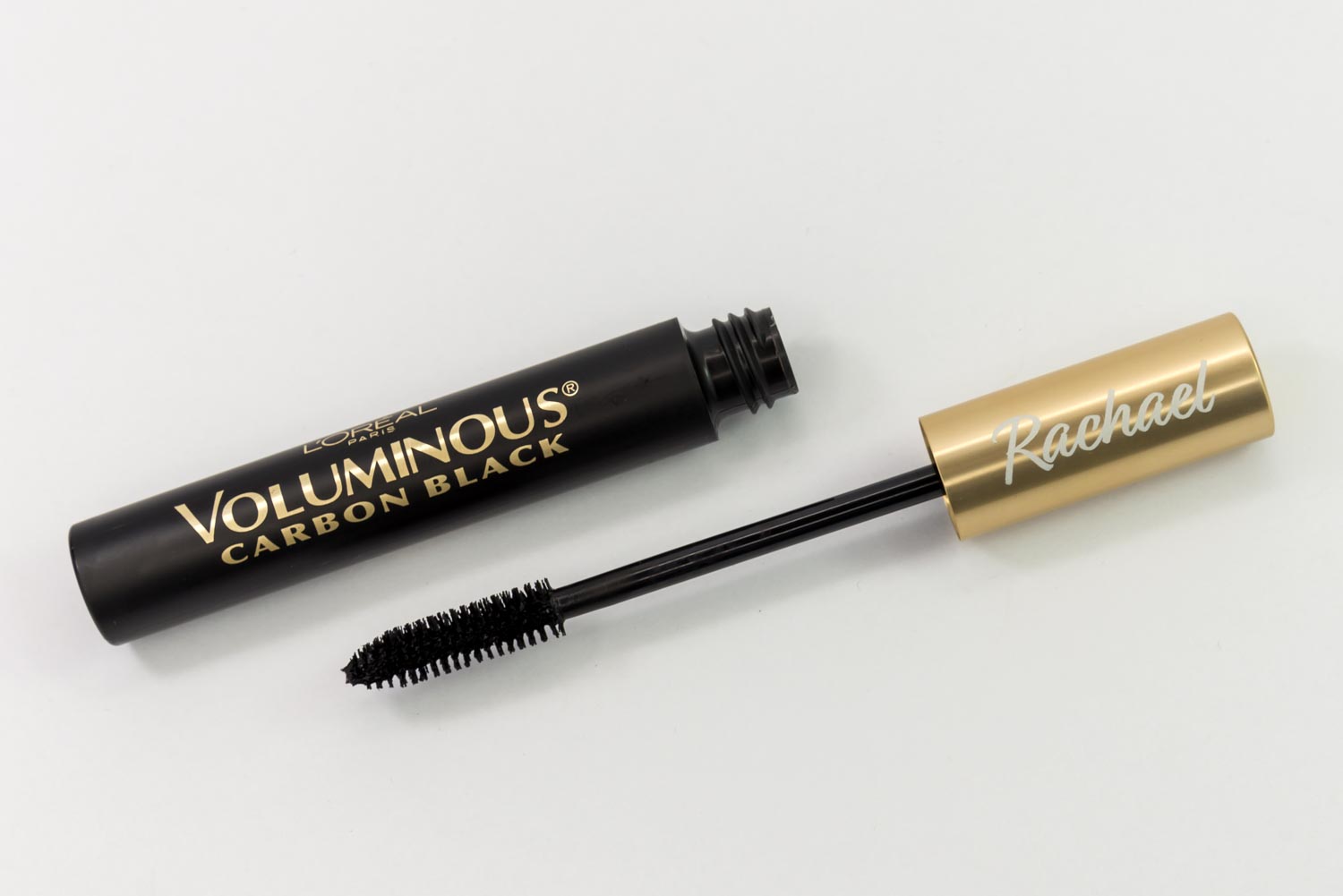 Custom laser engraved mascara tube