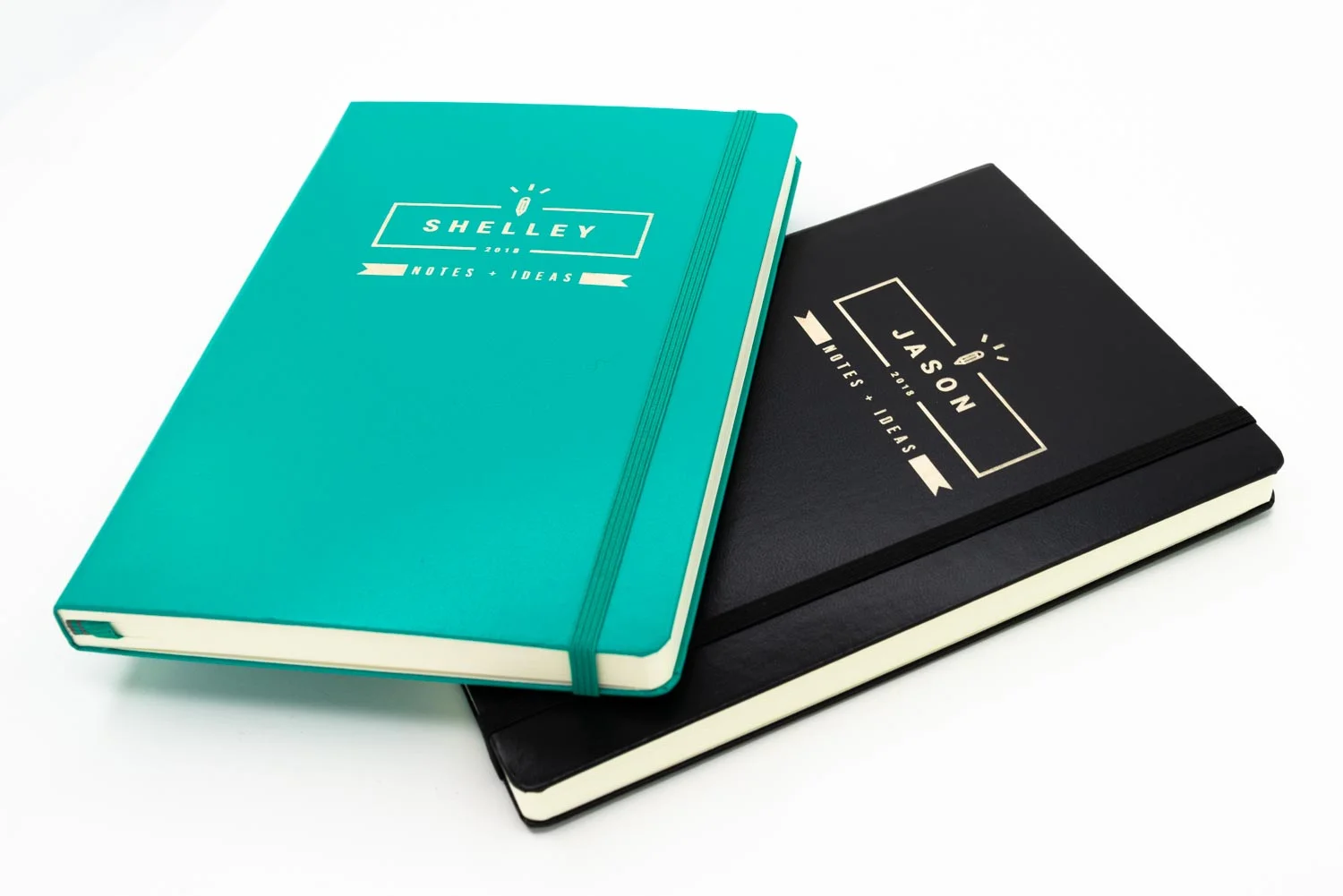 Laser engraved notebooks