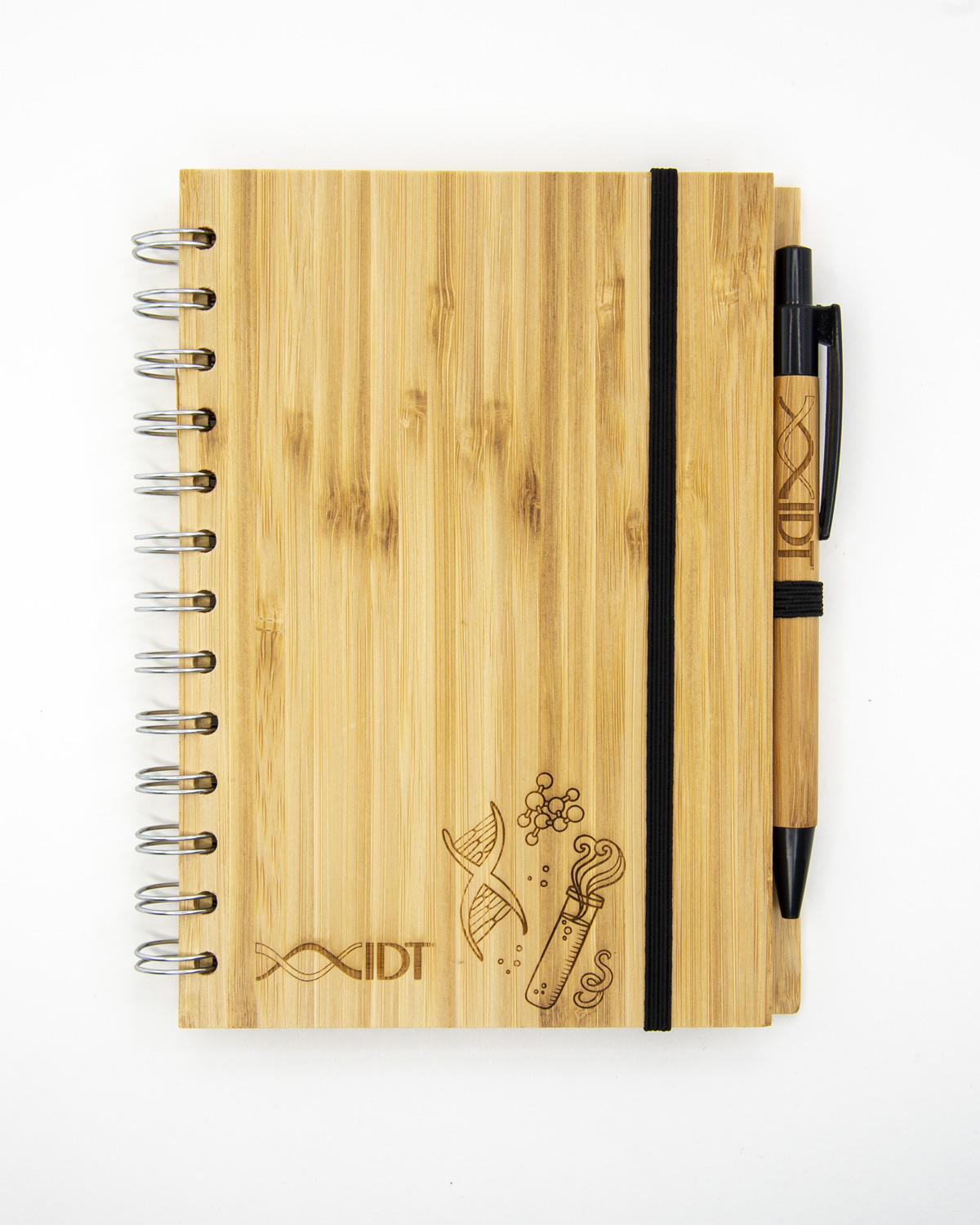 Laser engraved notebook