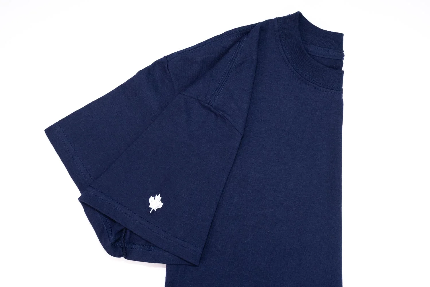Embroidered t-shirt sleeve