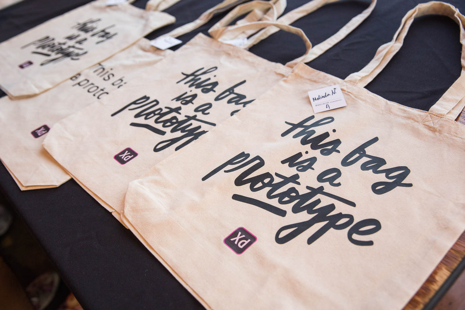 What: Tote bags | Tool: Heat Press | Client: Adobe