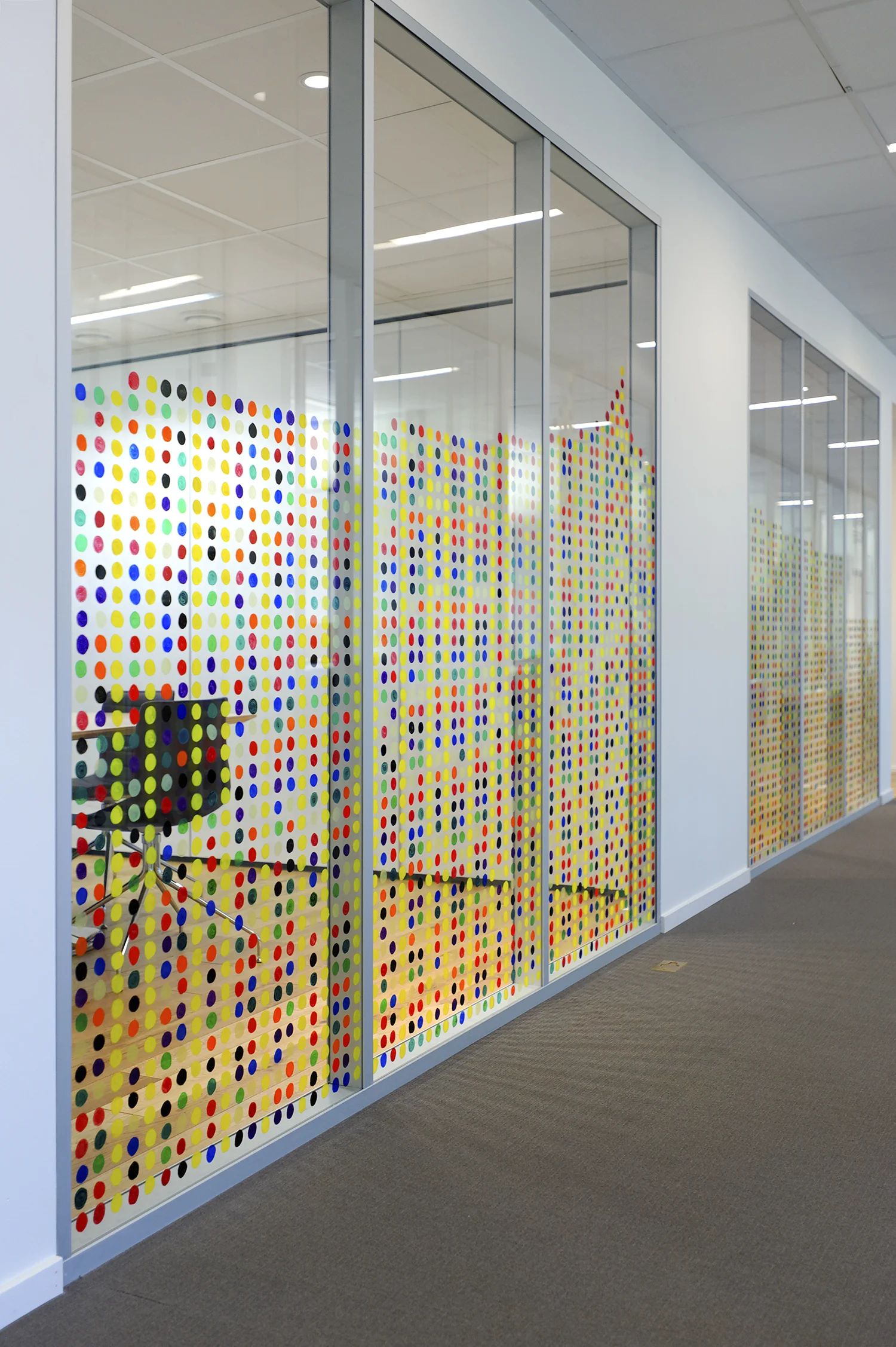Markers on glass