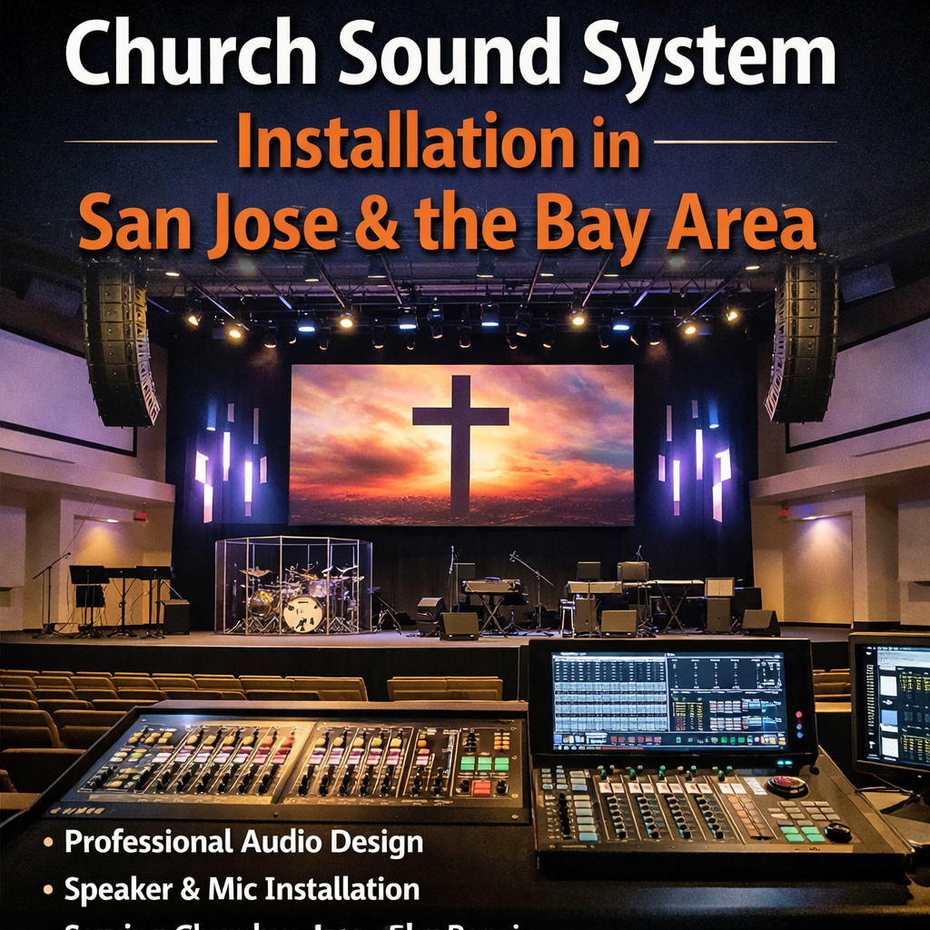 Church Sound System Installation in San Jose and the Bay Area