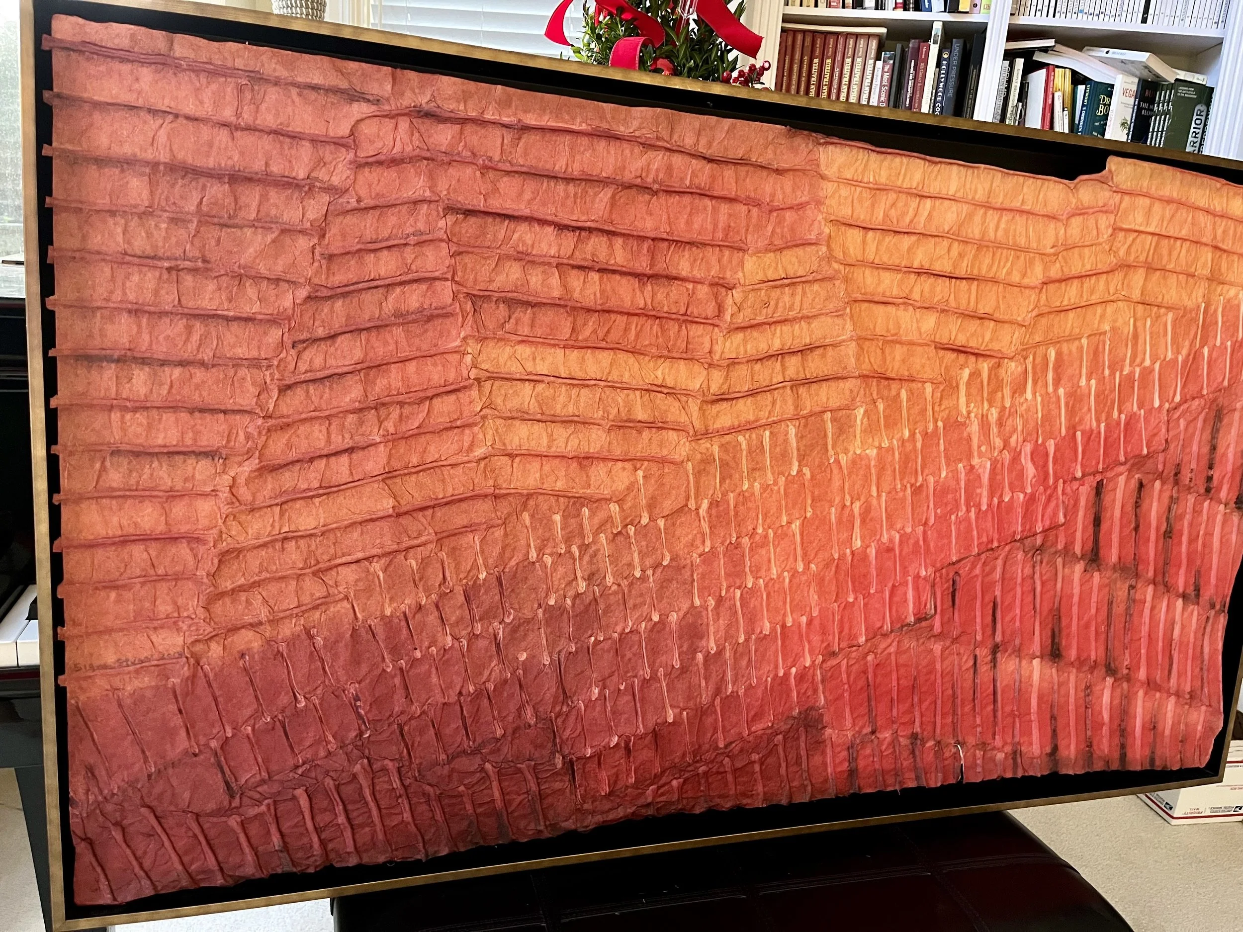 Untitled, 28"x49", acrylic on paper/framed