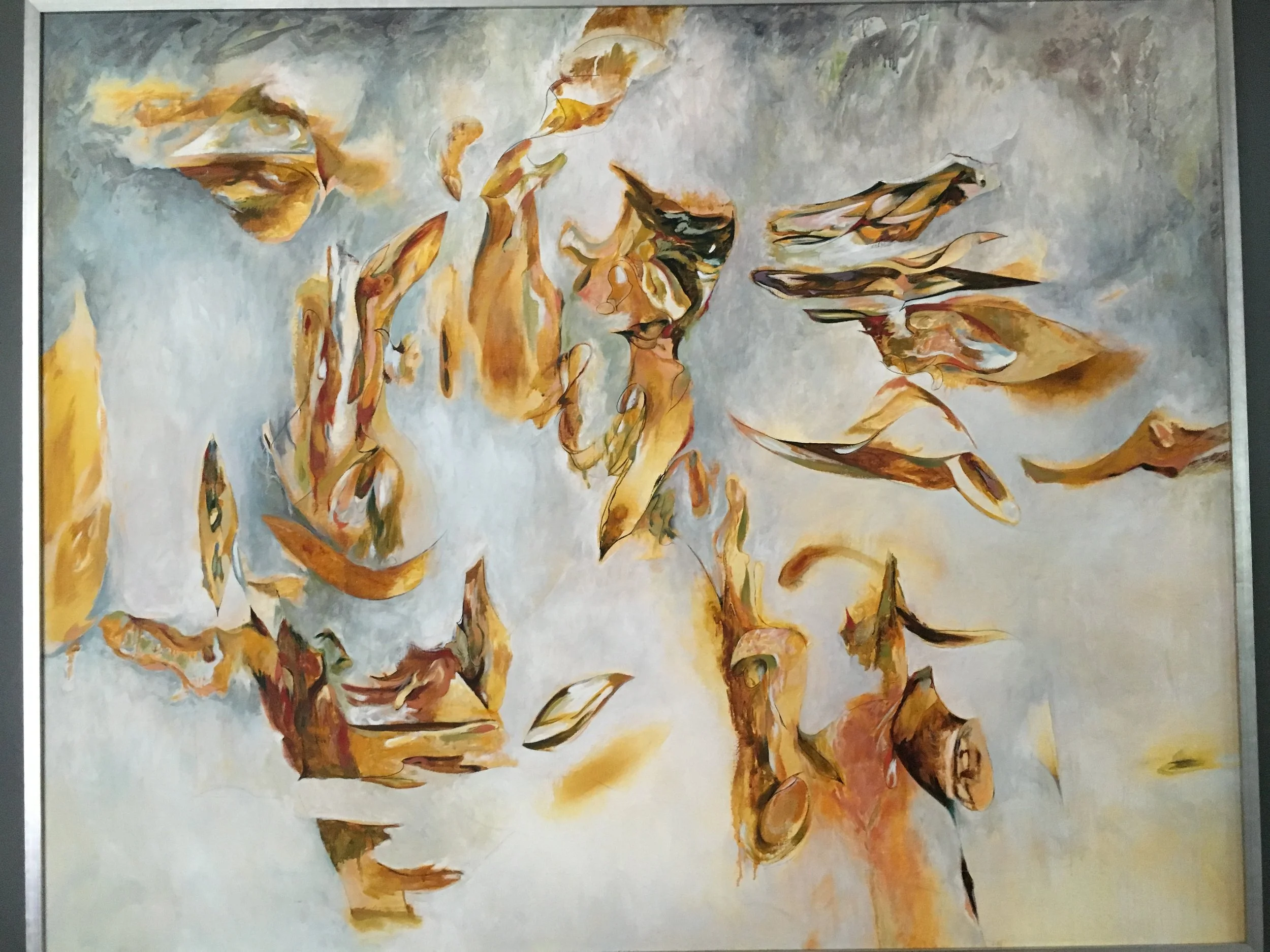 Hermes (in catalog, shown at retrospective at Springfield Museum of Art), o/canvas/framed, 48"x60", $7,900