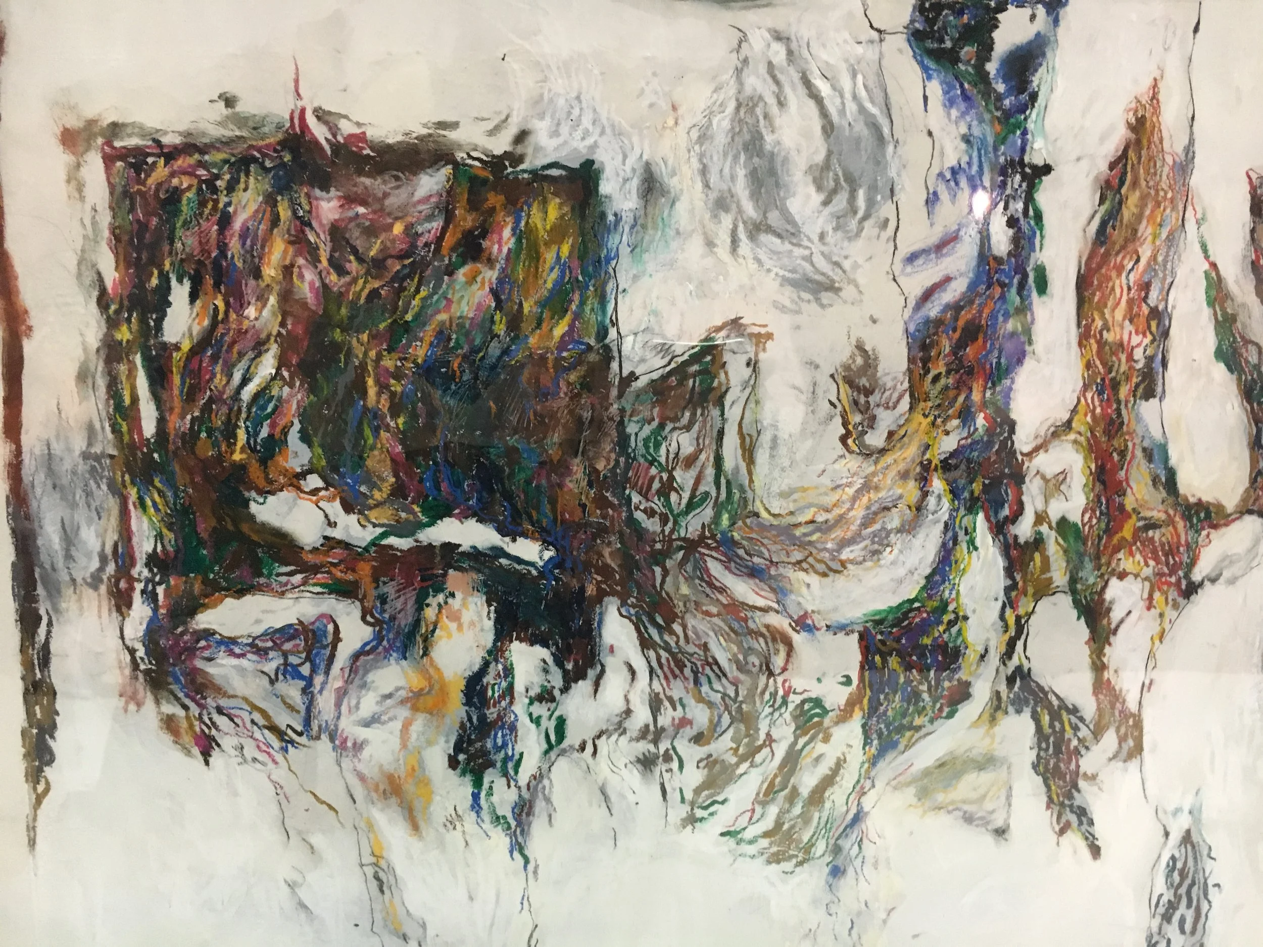 Untitled, gouache/paper/unframed, 18"x24", $750
