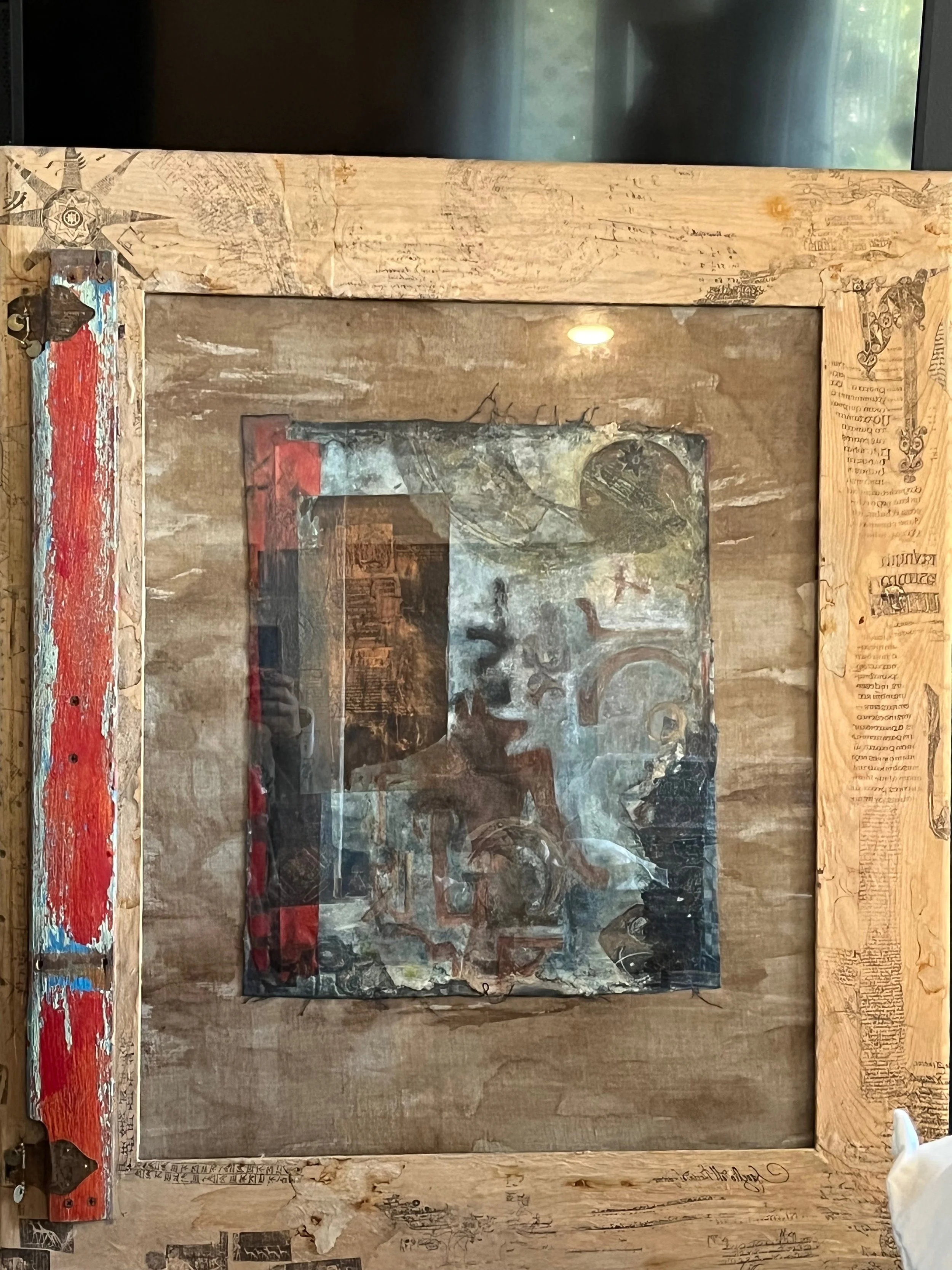 Helen Rinke, Layers of the Past Preserved, 36"x40", $3,900