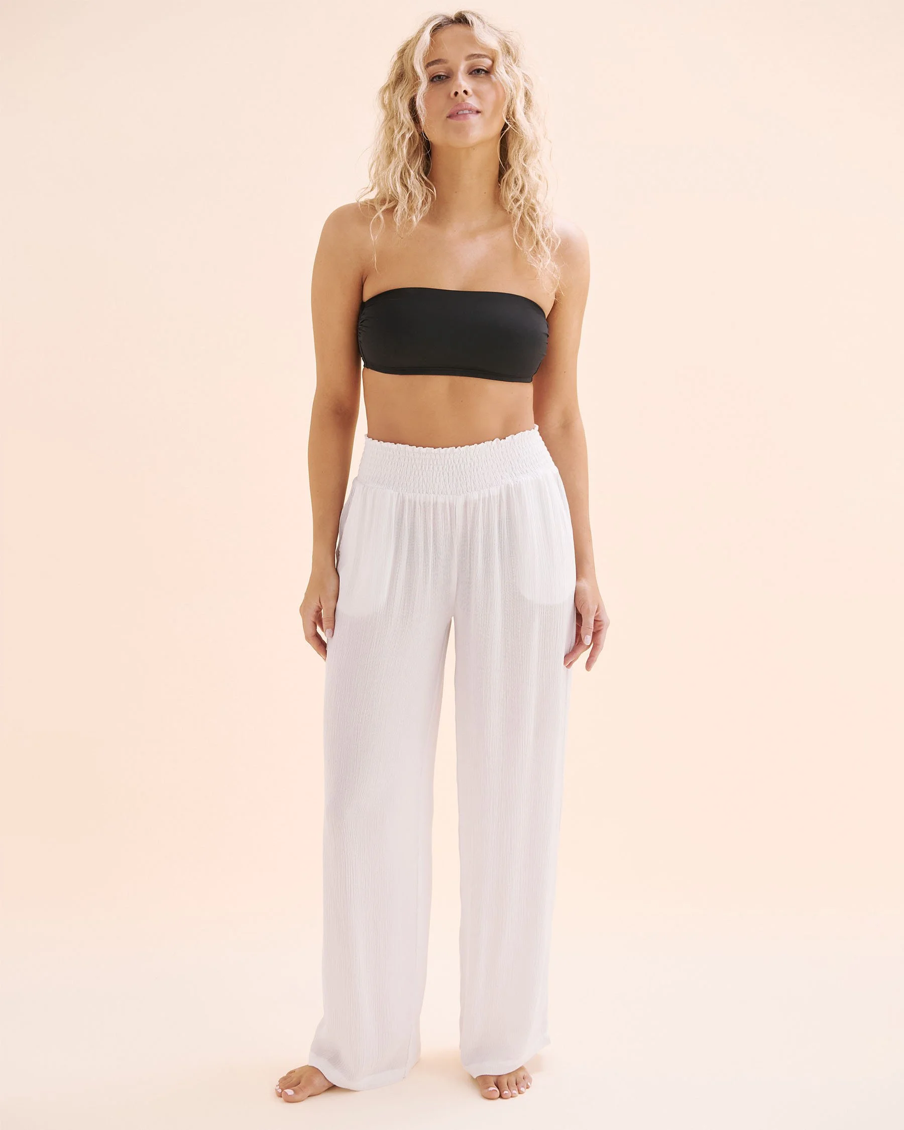 Gauze Pants - White