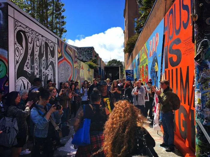 Housing Is A Human Right , Clarion Alley Mural Project, San Francisco, CA, 2016