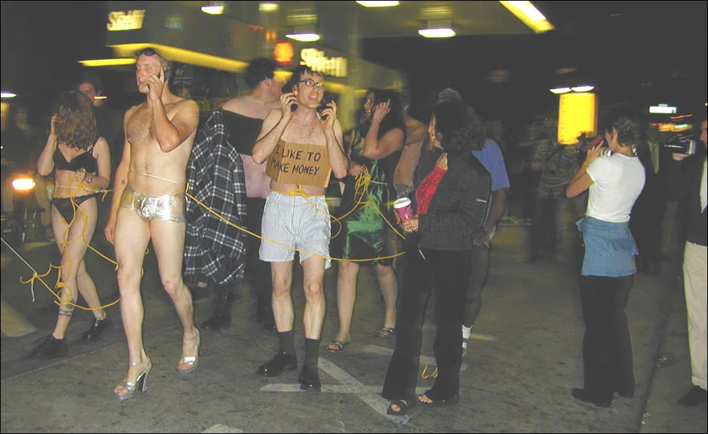 Art Strike’s Back performance series, 2000