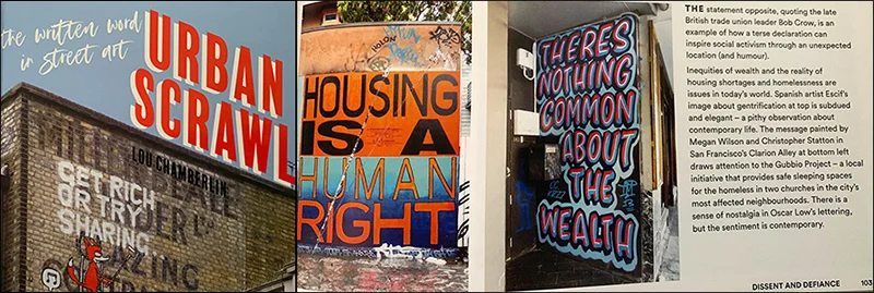 Urban Scrawl: The Written Word in Street Art by Lou Chamberlin, February, 2019